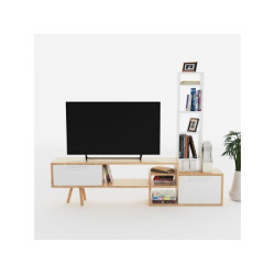 HANAH HOME TV polica Lagomood Manzara White Oak