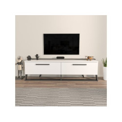 HANAH HOME TV polica Astrid White Black