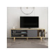 HANAH HOME TV polica Rosmar Oak Anthracite