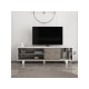 HANAH HOME TV polica Rosmar White Wenge