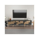 HANAH HOME TV polica 3 D Anthracite Walnut