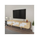 HANAH HOME TV polica 3 D Oak White