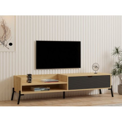 HANAH HOME TV polica Trezza Sapphire Oak Antracite