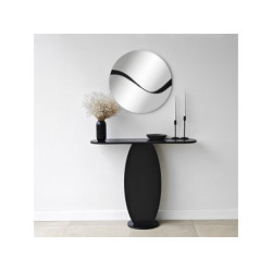 HANAH HOME Ogledalo Abstract 3 Black