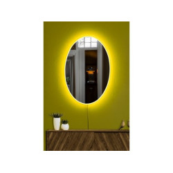 HANAH HOME Ogledalo sa LED osvetljenjem Belrosa Yellow