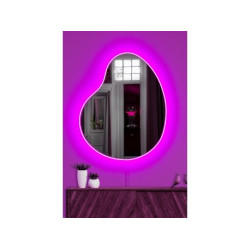 HANAH HOME Ogledalo sa LED osvetljenjem Glenia Pink