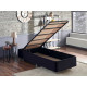 HANAH HOME Krevet Ela Single Black (100 x 200)