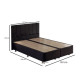 HANAH HOME Bračni krevet Ela Double Black (150 x 200)