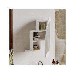 HANAH HOME Kupatilski ormarić Cloud Storage Bathroom Wall Mirror White