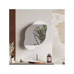 HANAH HOME Kupatilski ormarić Cloud Storage Bathroom Wall Mirror White