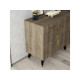 HANAH HOME Komoda Moda Walnut Gold