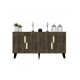 HANAH HOME Komoda Moda Walnut Gold