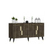 HANAH HOME Komoda Moda Walnut Gold