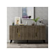 HANAH HOME Komoda Moda Walnut Gold