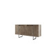 HANAH HOME Komoda Luxe Walnut Silver