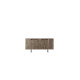 HANAH HOME Komoda Luxe Walnut Silver