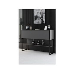 HANAH HOME Komoda Luxe Black Anthracite