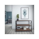 HANAH HOME Polica Zena Walnut Black