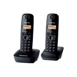 PANASONIC DECT KX-TG1612FXH Duo Bežični telefon, Crna