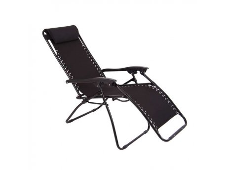 DAJAR Dj48067 stolica ležaljka relaks crna