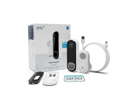 ARLO AVDK4001-100PES Essential (Gen. 2) 2K Bela Video Doorbell + Chime