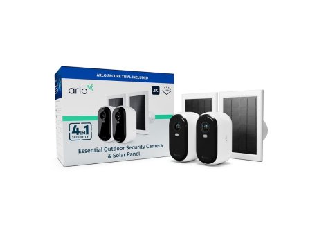 ARLO VMK3250-100EUS Essential (Gen. 2) Bundle 2K Outdoor Set od 2 nadzorne kamere + 2 solarna punjača