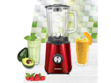 HEINNER Blender HBL-1000RED 1,5l/1000W/slaklena čaša/crveni