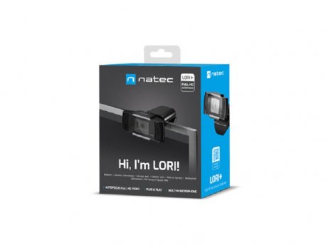 NATEC LORI PLUS, Web kamera, Full HD 1080p, Max. 30fps, HD autofocus, crna (NKI-1672)
