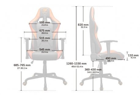 COUGAR Gaming stolica Armor Elite Orange (CGR-ELI)