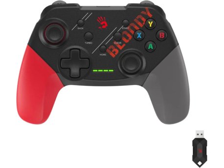 A4 TECH GPW50 Bloody RGB Dual-mode 2.4G Wireless & Wired gamepad, USB, Sports RED