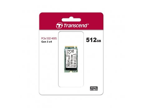 TRANSCEND 512GB, M.2 2242 SSD, PCIe Gen3x4 (TS512GMTE400S)