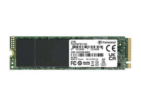 TRANSCEND 2TB M.2 2280 (TS2TMTE115S) PCIe Gen3x4 NVMe SSD disk