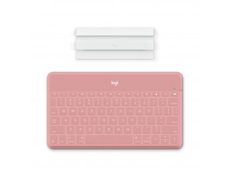 LOGITECH Tastatura Keys-to-go Ultra-light, Ultra-Portable Bluetooth za iPhone, iPad, Apple TV i Mac - roze - UK