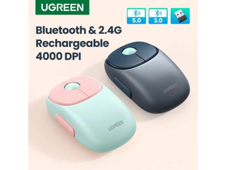 UGREEN Bežični miš plavi Wifi / BT (MU102 )