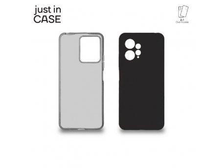 JUST IN CASE 2u1 Extra case MIX paket maski za telefon CRNI za Xiaomi Redmi Note 12