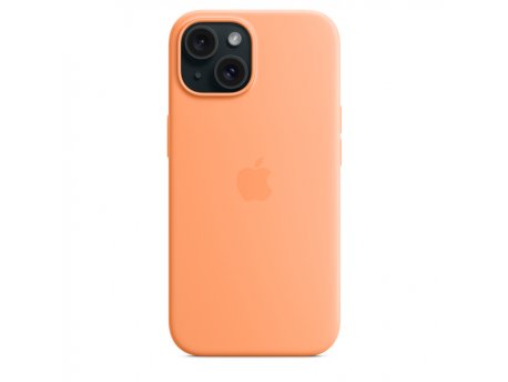 APPLE IPhone 15 Silicone Case w MagSafe - Orange Sorbet (mt0w3zm/a)