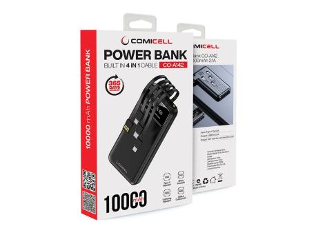 Comicell Power Bank prenosiva baterija CO-A142 4in1 10000mAh 2.1A crni (MS)