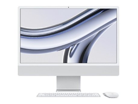 APPLE IMAC 24: SILVER/M3 8C CPU/10C GPU/8GB/512GB-ZEE (mqrk3ze/a)