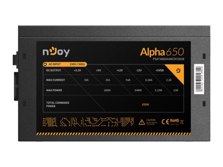 NJOY Alpha 650 650W napajanje (PSAT4065A4MCDCO01B)