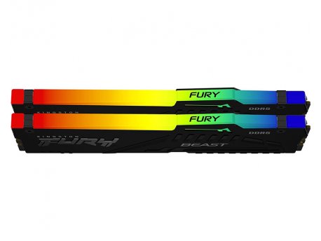 KINGSTON DIMM DDR5 64GB (2x32GB kit) 6400MT/s KF564C32BBEAK2-64 FURY Beast Black RGB EXPO