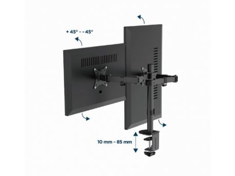 GEMBIRD Nosač MA-D2-03 za dva monitora, tilt, 17''-32'', stoni