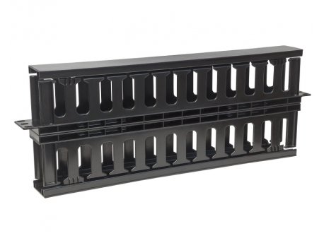 INTELLINET Cable Management Panel 19   1U with cover crni cena