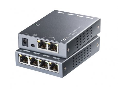 CUDY FS1006PL 6-Port 10/100M PoE+ Switch, 60W external, max 32W/PoE, UPLINK, 250m, 4KV protection cena