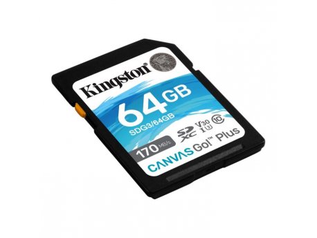 KINGSTON Memorijska kartica Canvas Go! Plus SD 64GB SDG3/64GB