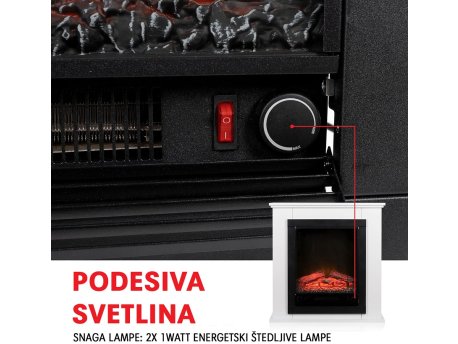 ClassicFire Elekticini kamin sa okvirom LUGANO