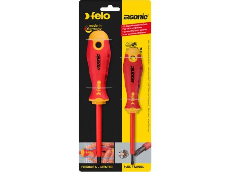 FELO Set šrafcigera Ergonic VDE XENO SL/PZ 41792191 2 kom u blisteru