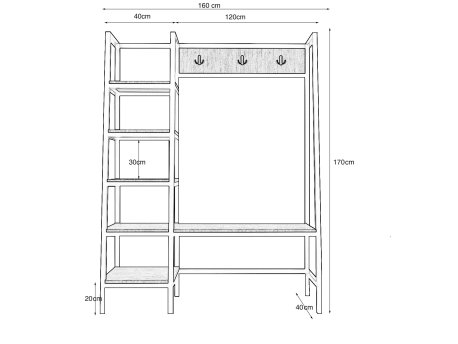 HANAH HOME Čiviluk Valansiya L1317