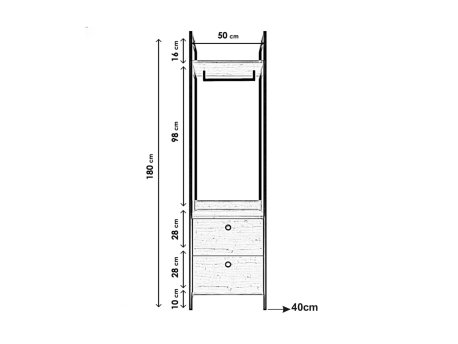 HANAH HOME Štender Rusen L611