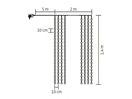 HOME Svetleći niz sa 294 toplo bele LED diode KIN294C/WW