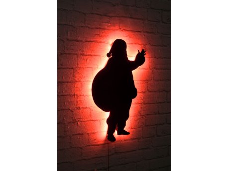 WALLXPERT LED dekoracija Santa Claus 2 Red